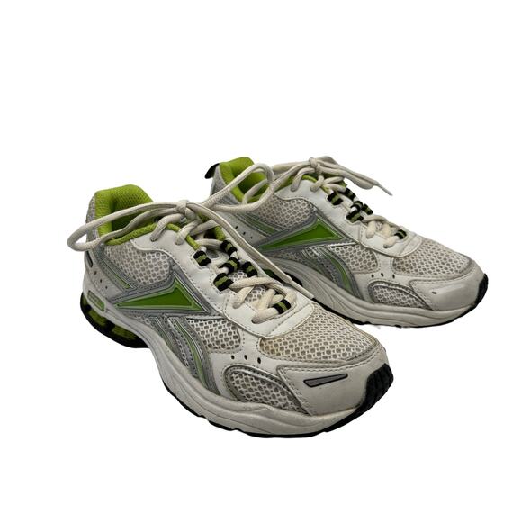RbK Women's White Green Lace Up Mesh Walking Running Shoes Size 6 - Picture 2 of 9